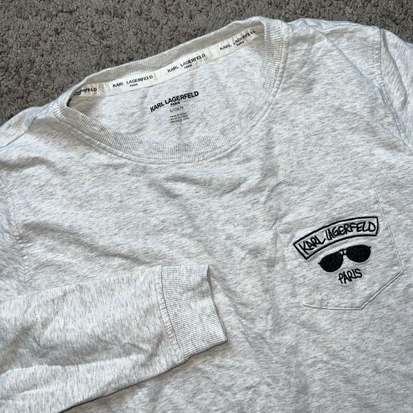 Karl Lagerfeld Paris Women’s Size Large Sweater Sweatshirt Pocket Designer - Picture 1 of 6
